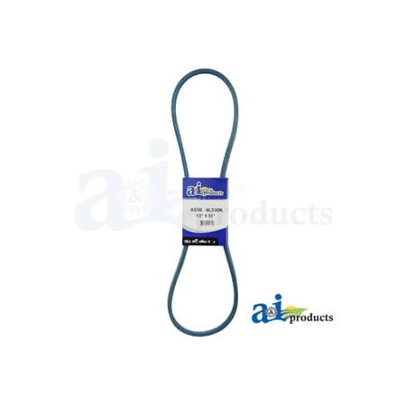 A & I Products V-Belt, A-A51K, A, 53 in, 1/2 in Top Width A-A51K